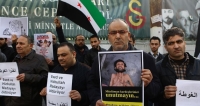 Suriye Dernekler Platformu yelerinden 'Madaya' eylemi