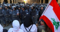 Security forces deployed as protesters in Lebanon seek to prevent a parliamentary session from taking place